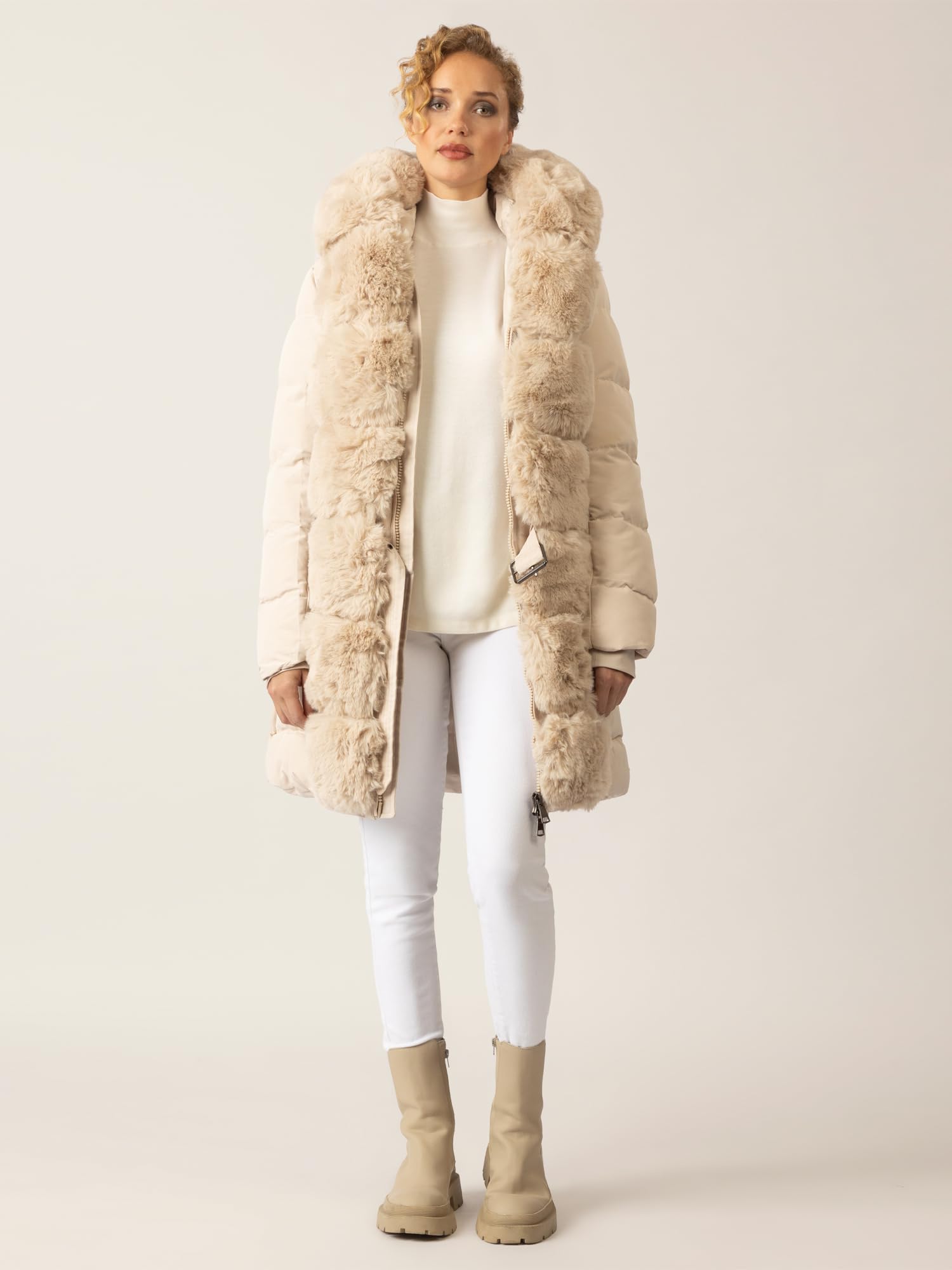 APART Fashion Damen Winterjacke Winterjacke (1er Pack)
