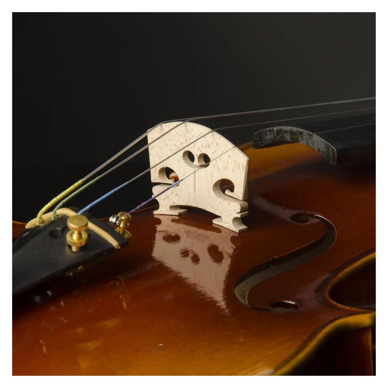 Violín 4/4 Hecho A Mano Con Tapa De Abeto Y Fondo De Arce Y Piezas De Ébano Instrumento De Violín