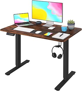 Amazon.com: Computer Desk Adjustable Height Computer Workstation ...