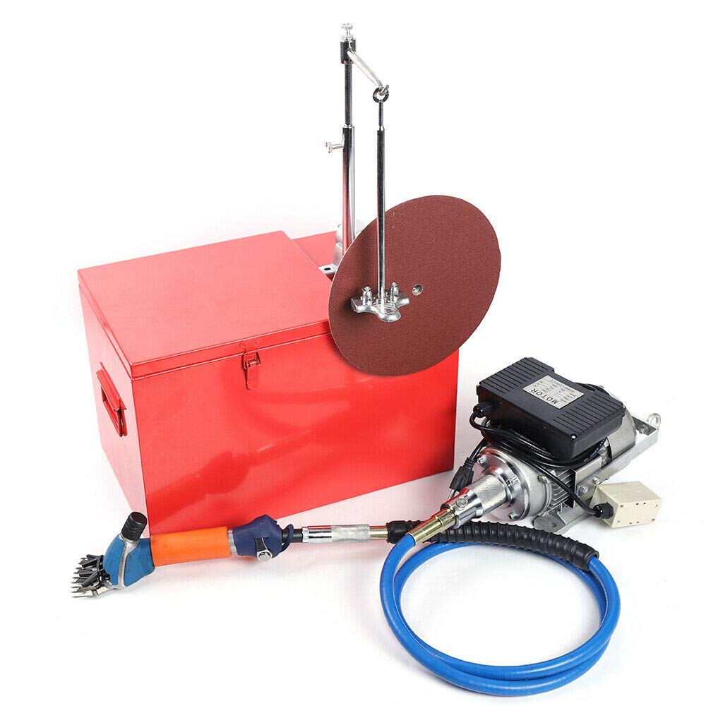 MuChaIOAK Electric Shearing Machine, Heavy Duty Sheep Goats Clipper, Grinding Machine 360° Rotate for Sheep Goats Camel Cattle Farm Horse Livestock 110V 320W