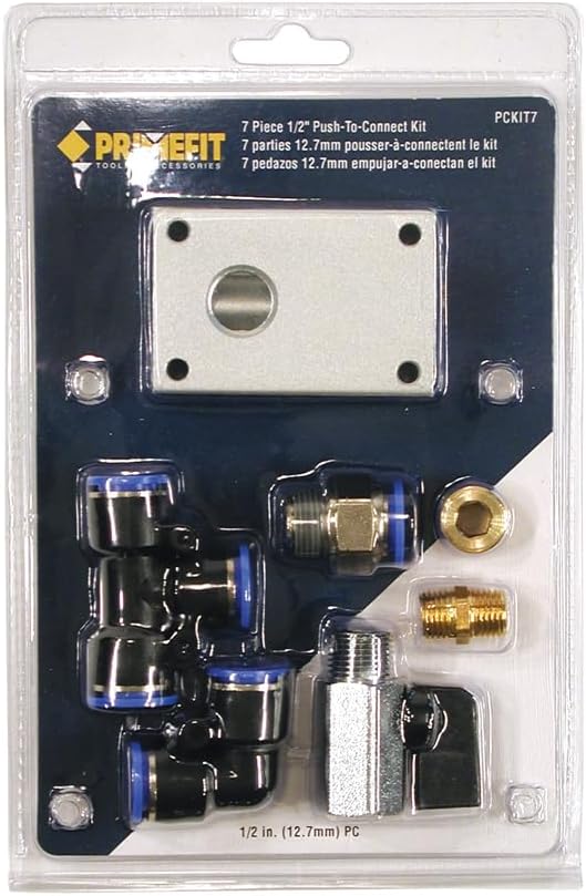 Primefit PCKIT7 7-Piece 1/2-Inch Air Push To Connect Outlet Block Kit - Image 4