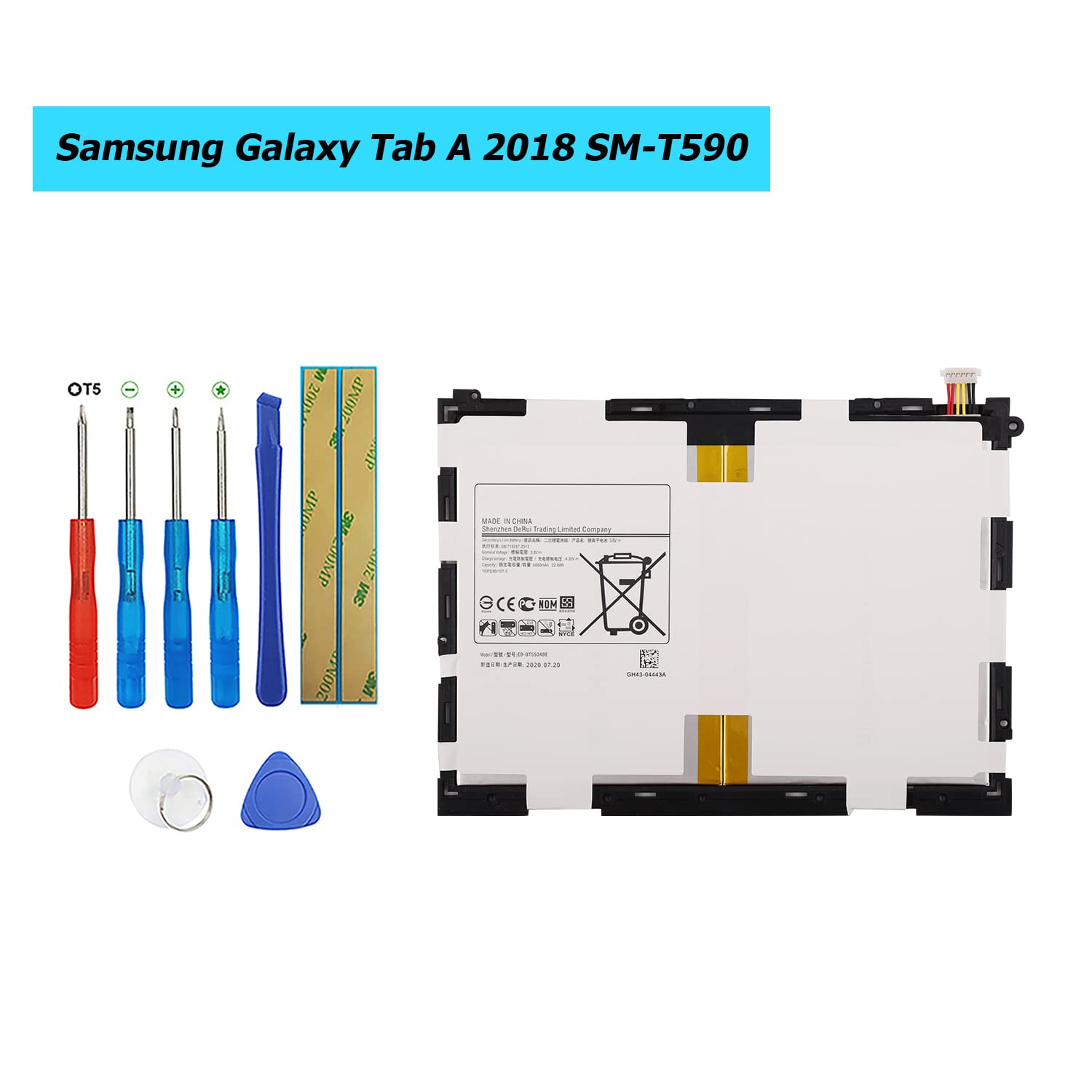 Akumulator EB-BT550ABE do Samsung Galaxy Tab A 9.7 SM-T550 T555C SM-P550 P555 z zestawem narzędzi