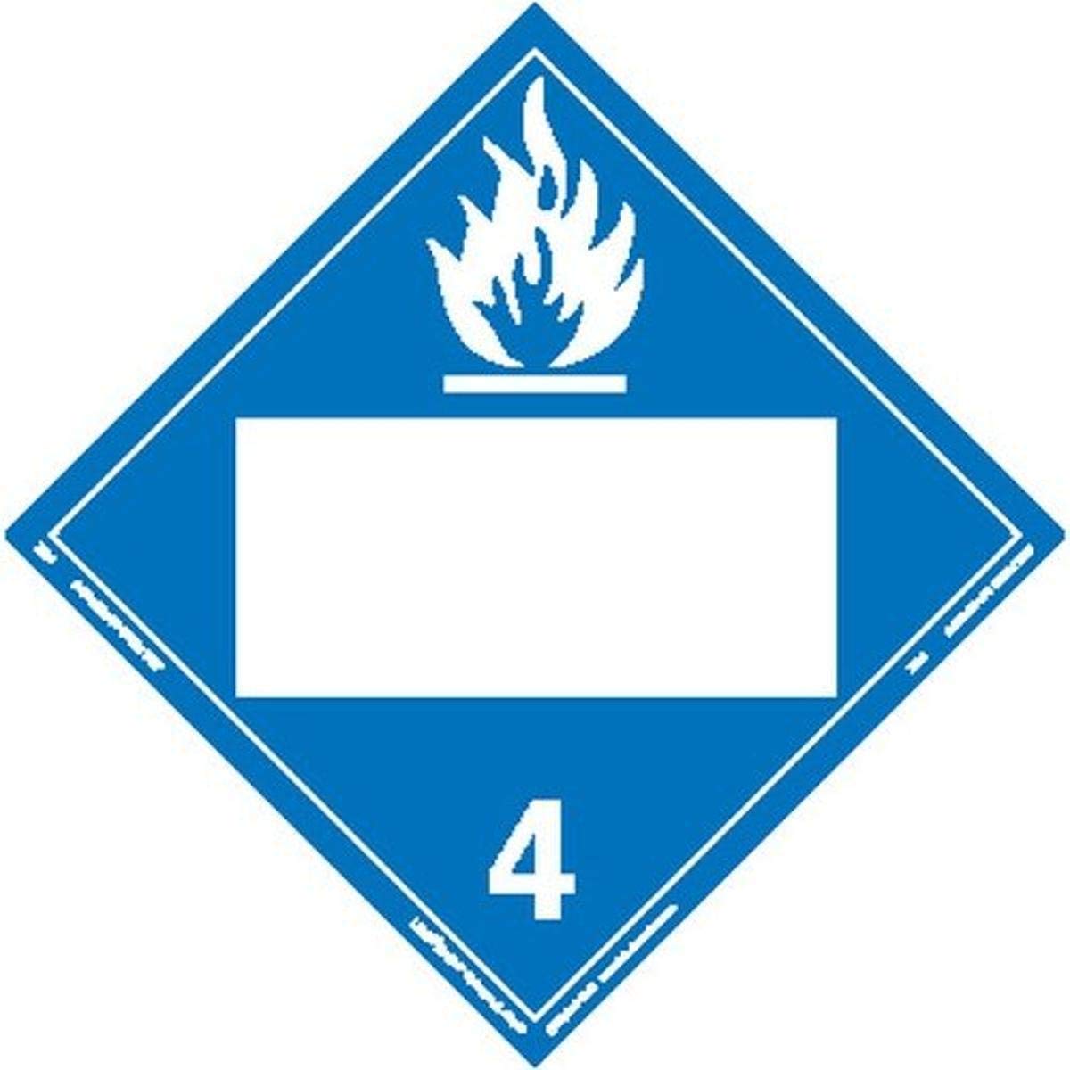Labelmaster ZT23 Dangerous When Wet Hazmat Placard, Blank, Tagboard (Pack of 25)