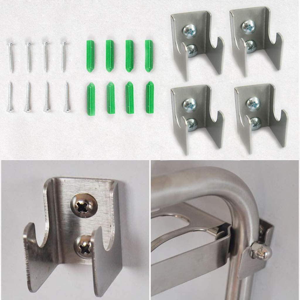 Suministros De Cocina Escurridor De Platos De Acero Inoxidable Escurridor De Cuencos Estante De Almacenamiento Escurridor De Platos Montado En La Pared, 67 * 26 * 39 Cm,