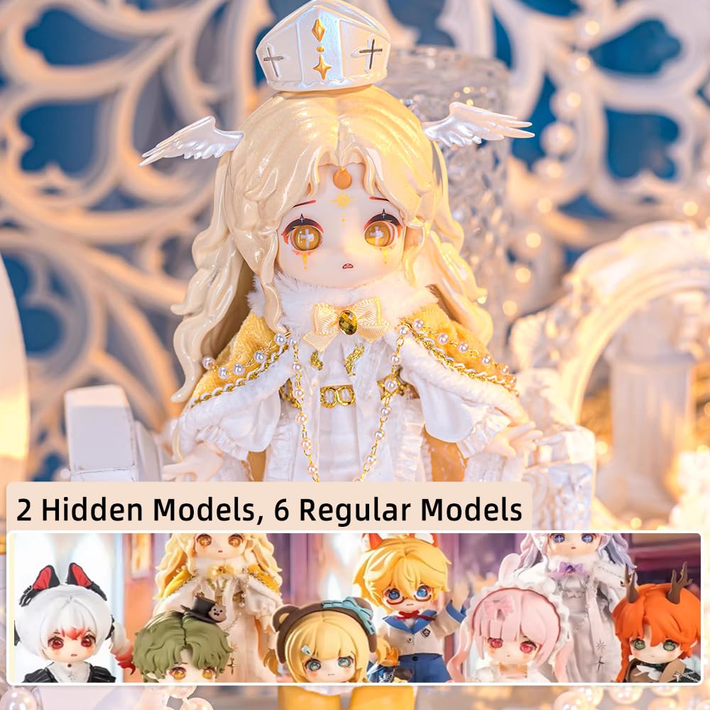 niannyyhouse BJD Blind Box Figurines 1/12 Scale Fantasy Chronicles Series Movable Ball Jointed Doll Collectable Action Figure (6PCs)