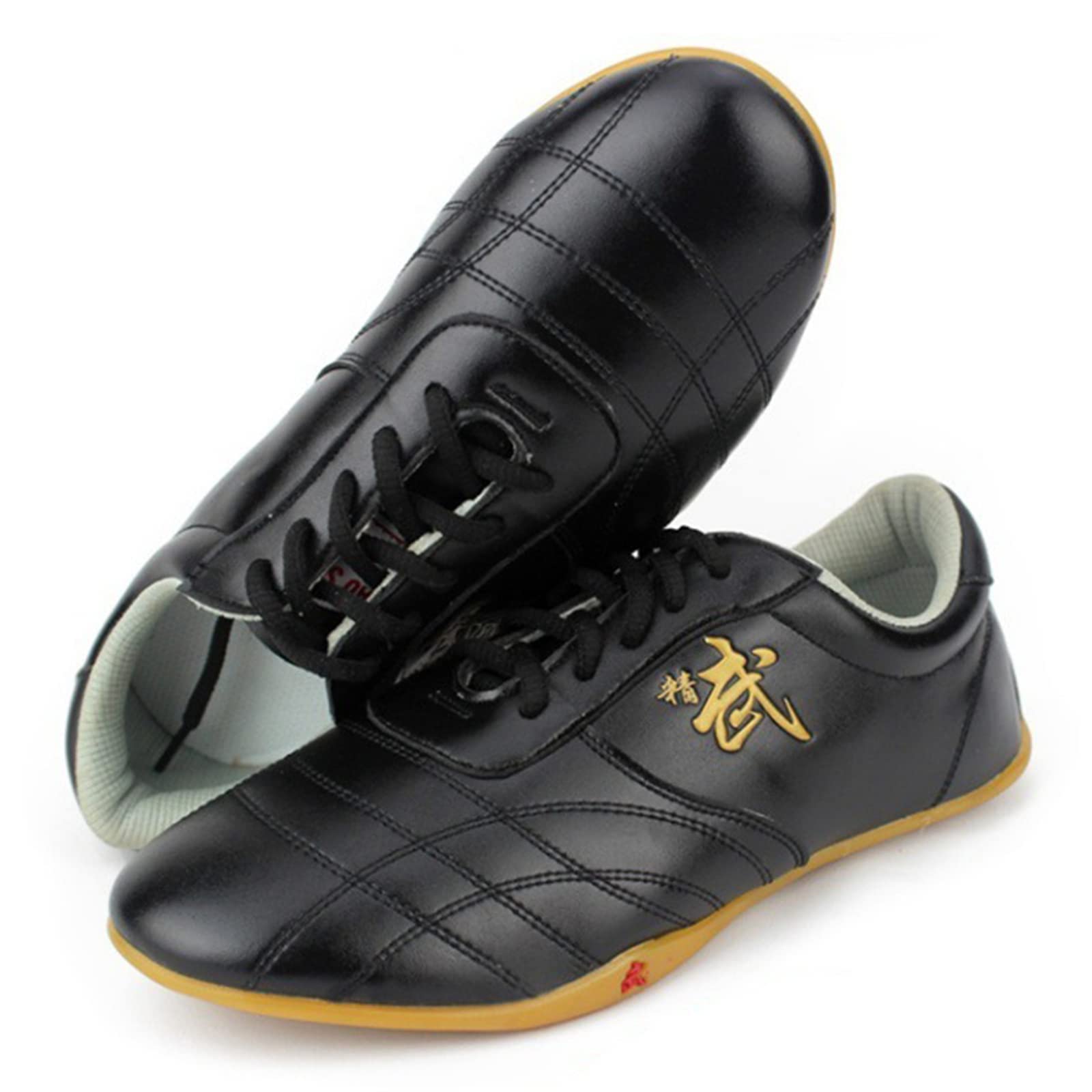 Scarpe Arti Marziali per Le Donne, Cuoio Karate Kung Fu Taichi Trainer Leggero Femminile Wing Chun Gym Sneakers