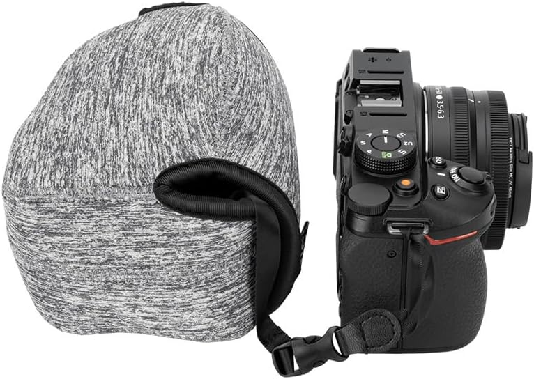 KIWIFOTOS Neoprene DSLR Camera Sleeve Compatible with Sony ZV-E10 II Nikon Z50 Z fc Fuji X-S10 X-T50 Canon EOS R50 Travel Camera Case Pouch - Image 8