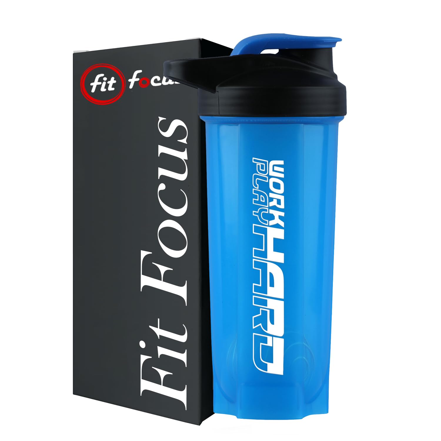 FIT FOCUS Protein Shaker |100% Leakproof Stylish Protein Shaker B0ttle|Sipper Bottle|Gym B0ttle for Protein Plastic Shakers For Protein Shake B0ttle 700ML (Blue)-image-49