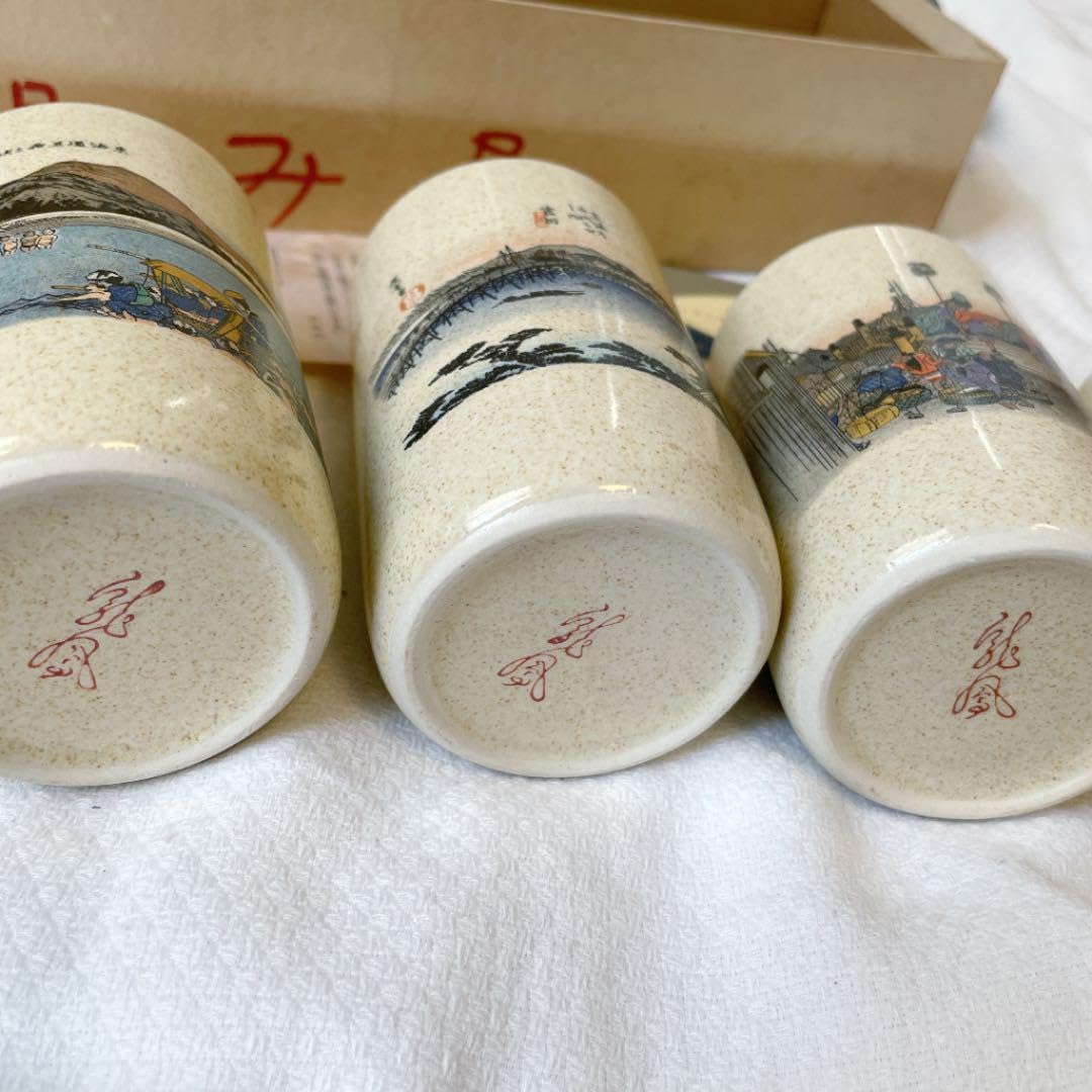 蒔絵お椀5客 東海道五十三次 蒔絵お椀5客 東海道五十