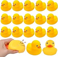 Ensbelei 20 Pack Large Yellow Rubber Ducks Bath Toys - Floating Squeaky Ducks for Babies Toddlers Baby Showers Parties