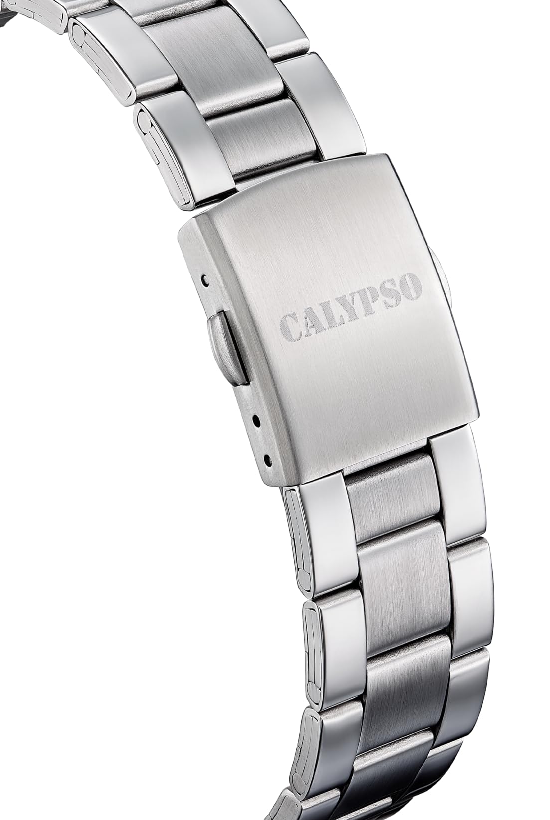 CALYPSO Reloj Hombre Analógico de Acero Inoxidable 316l Plateado