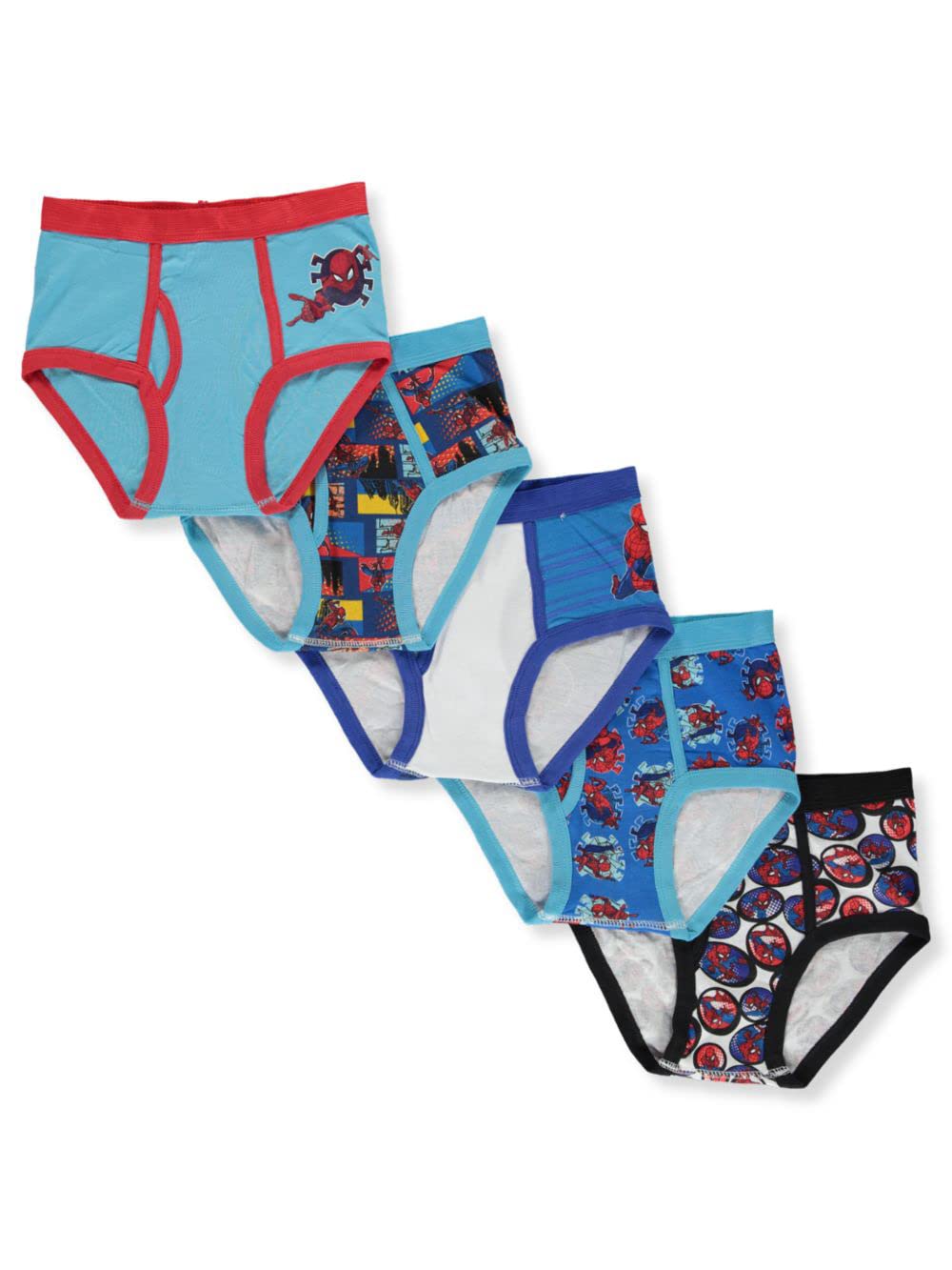Marvel Little Boys Spider-Man Lot de 5 slips et sous-vêtements