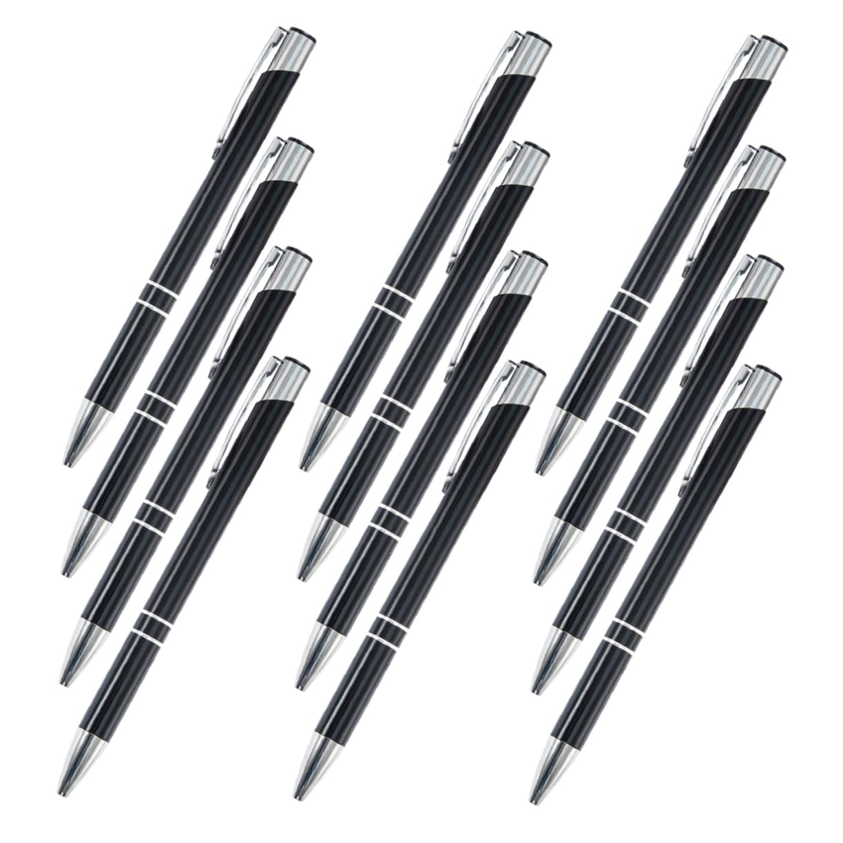 48pezzi Penne Sfera Metallo Per Ufficio e Scuola Design Elegante e Resistente Scrittura Per Insegnanti e Studenti Forniture Ufficio Per Adulti e Donne