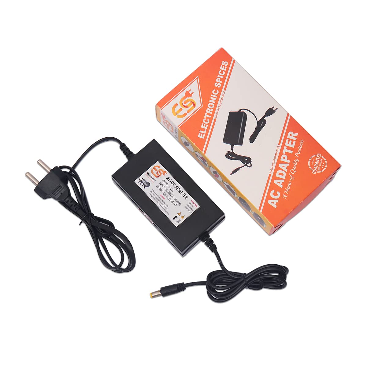 Electronic Spices 12v 3a Dc Power Supply Adapter With 5.5mm X 2.5mm Male Plug Pin Connector-picture-29