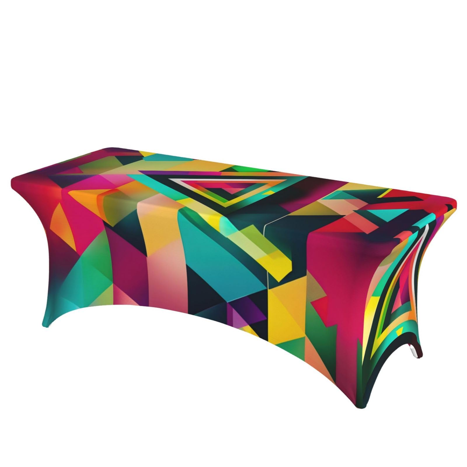 Nappe de salle a manger rectangulaire lavable motif geometrique durable
