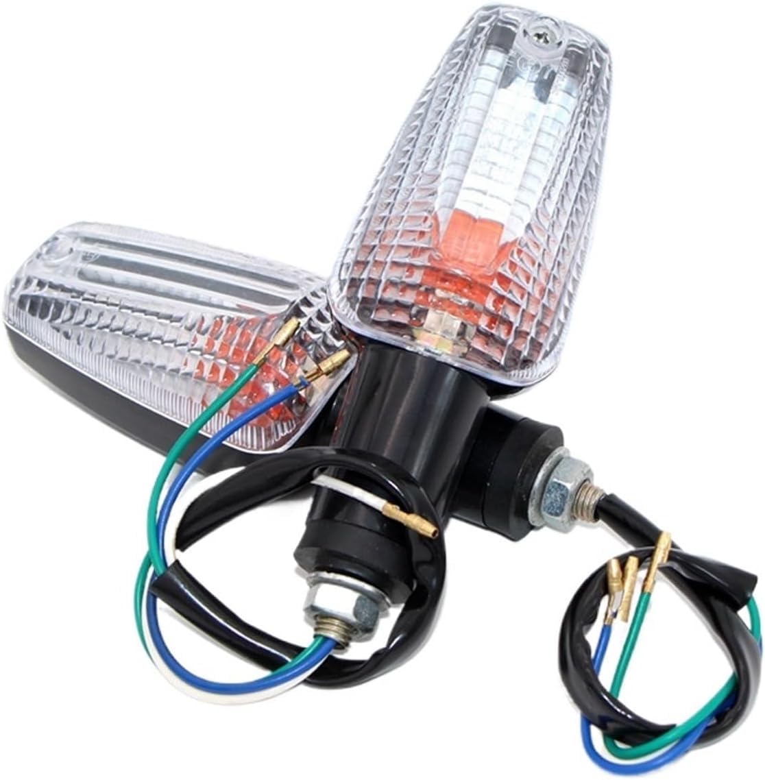Generic Mini uniwersalne wskaźniki Dla Honda VTEC 2 2 szt. 3 przewody przednie kierunkowskazy motocyklowe bursztynowa lampa