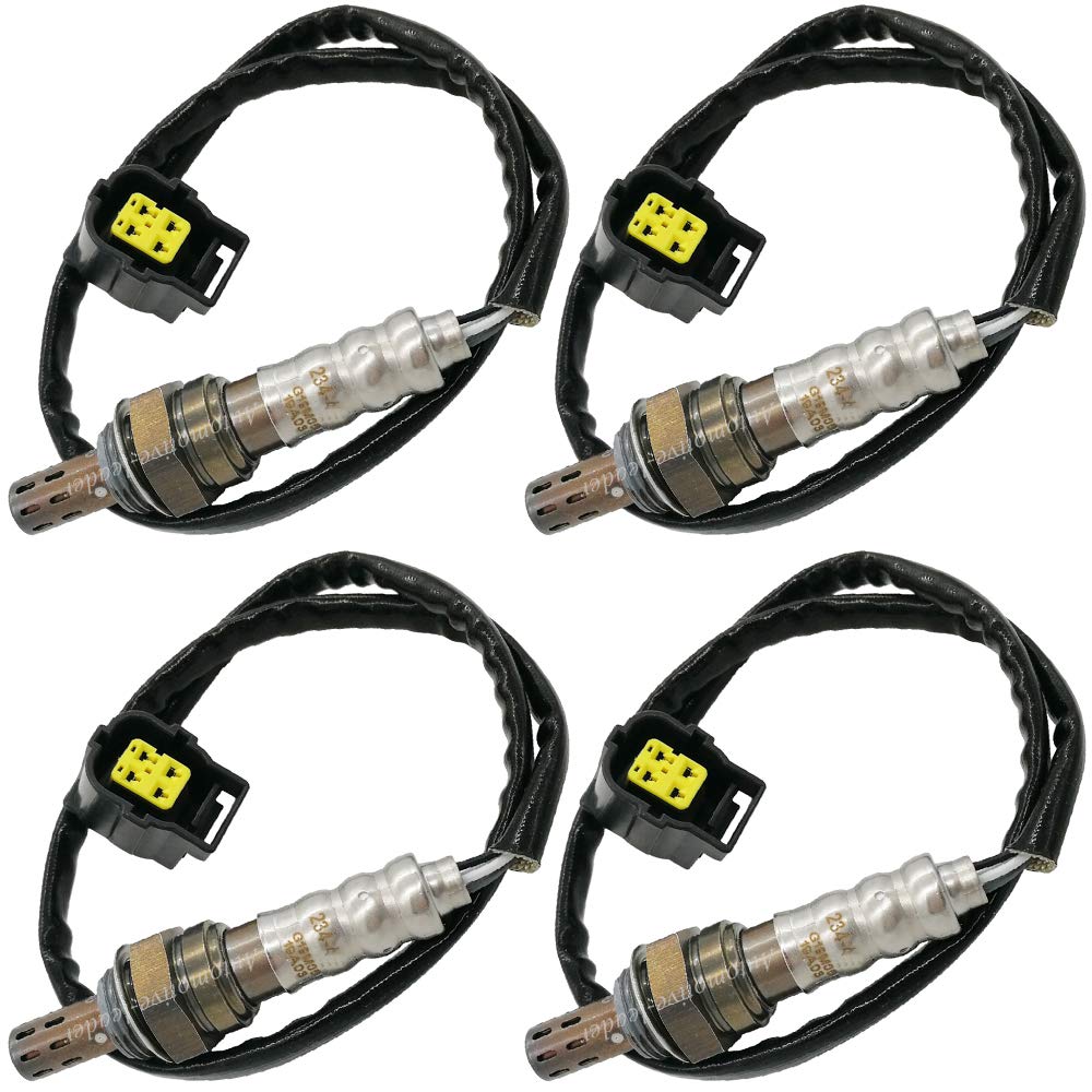 4Pcs 234-4587 234-4593 Upstream Downstream Oxygen Sensor 1 Sensor 2 for 2005 2006 Jeep Commander Grand Cherokee Liberty Dodge Durango Ram 1500 Manual Trans Exc.Calif 3.7L 5.7L