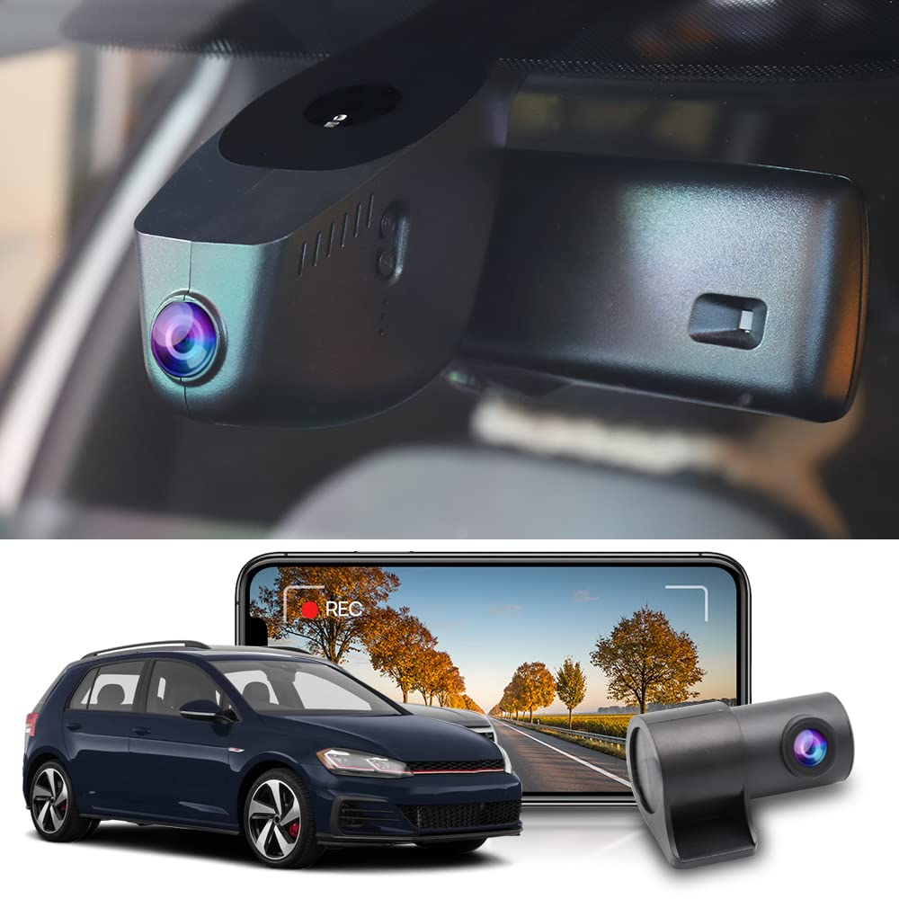 Fitcax Dash Ca copatibile con VW T-Roc 2017-2025, UHD Dashca 4K