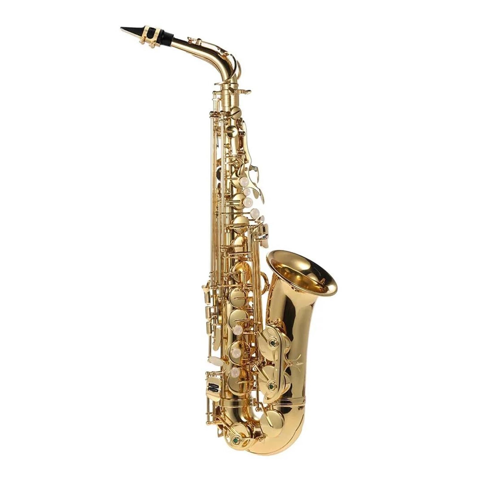 Professionale Sassofono BE Sassofono Contralto Ottone Laccato Oro E Sax Piatto con Accessori Custodia