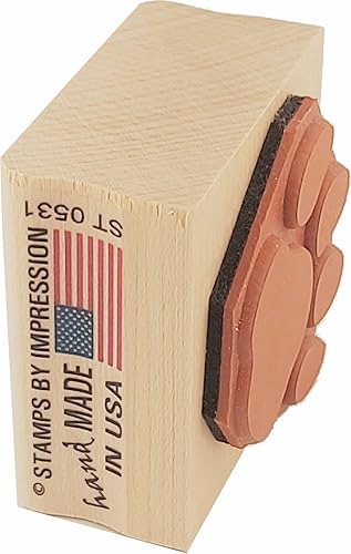 Miniatura 5 de Stamps by Impression Sello de goma con estampado de pata - 1.25" Impresión