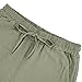Mens Linen Shorts with Pockets Light Green Elastic Waist Drawstring Solid Color Casual Classic Fit Breathable Summer Gym Hiking Beach Workout Fashion Shorts for Men 2XL