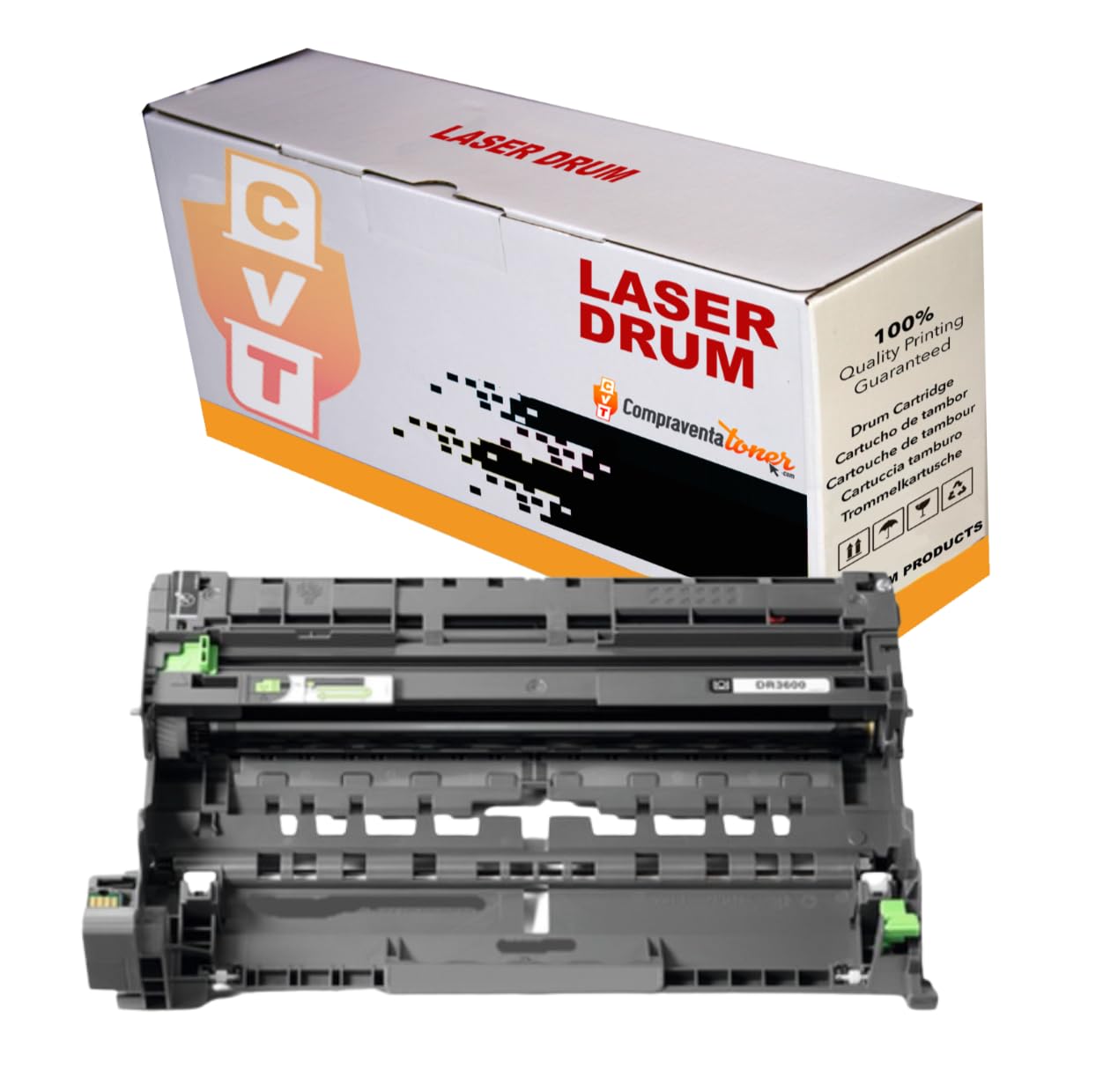 Unité De Tambour DR-3600 Pour Imprimantes Brother (HL-L5210, DCP-L5510, MFC-L5710...) - Capacité 45 000 Pages - 12