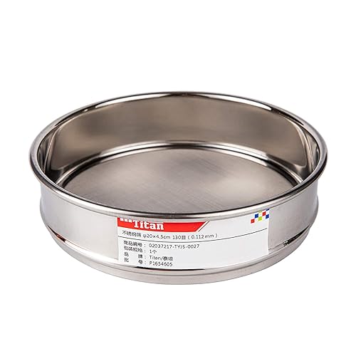 Miniatura 22 de φ20×4.2.0 in Diámetro 10 Malla 304 Tamices de laboratorio inoxidable Economía Prueba Tamiz 304 Paño de alambre de acero inoxidable (0.079 in)