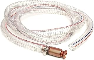 8.2FT 5/8" Heavy Duty Siphon Hose - Gerguirry Self-Priming Jiggler Pump for Boats, ATVs & Tractors Copper Nipple w/Metal Buckle, Fuel Transfer Tube for Gasoline Fuel Gas