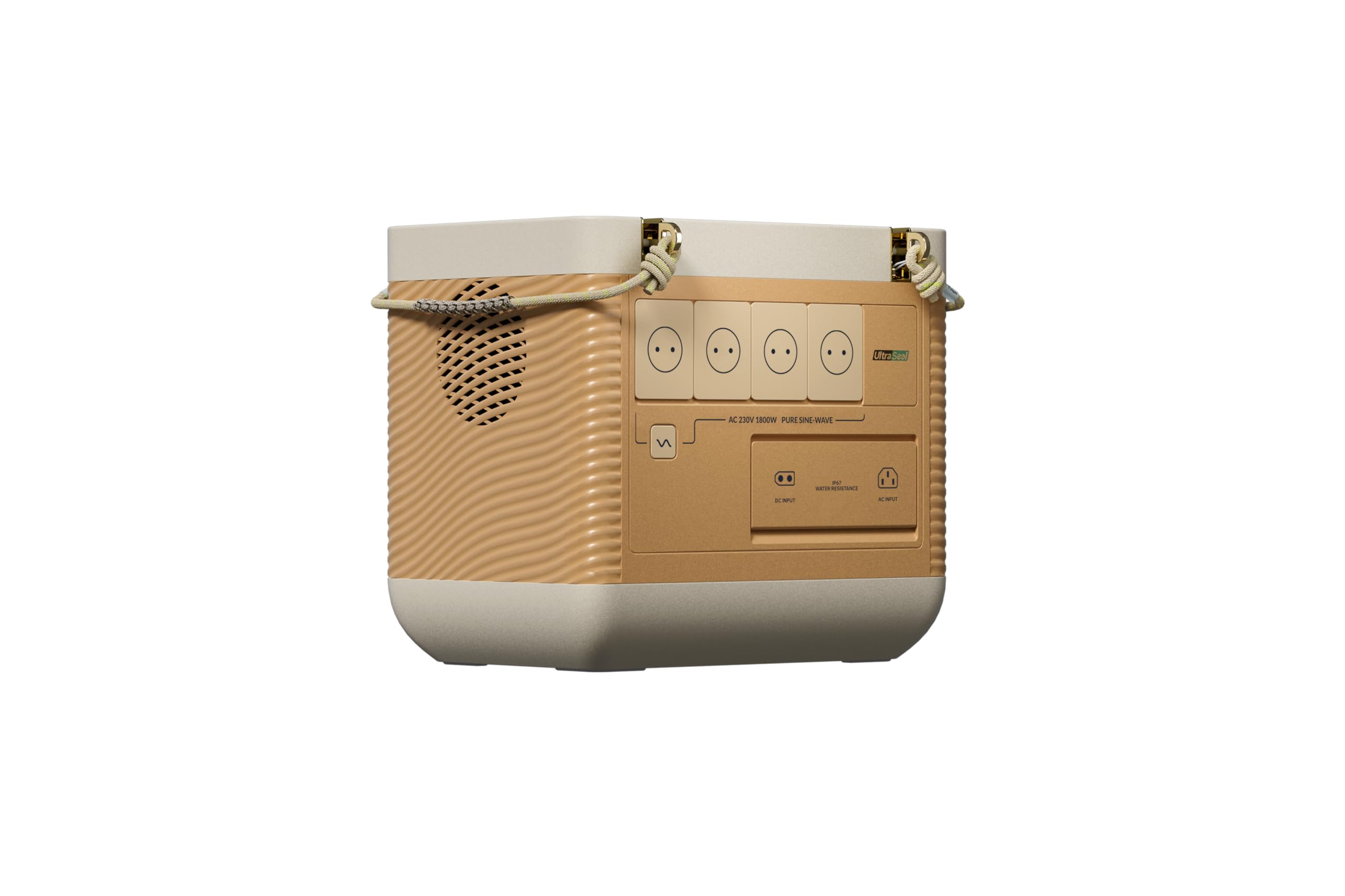 Station d'Énergie Portable Étanche IP67 - Générateur Solaire 1800W, Batterie LFP 1209Wh - Recharge Rapide 1.5h, UPS 20ms - Pour Sports Nautiques, Camping, VR et Pannes de Courant