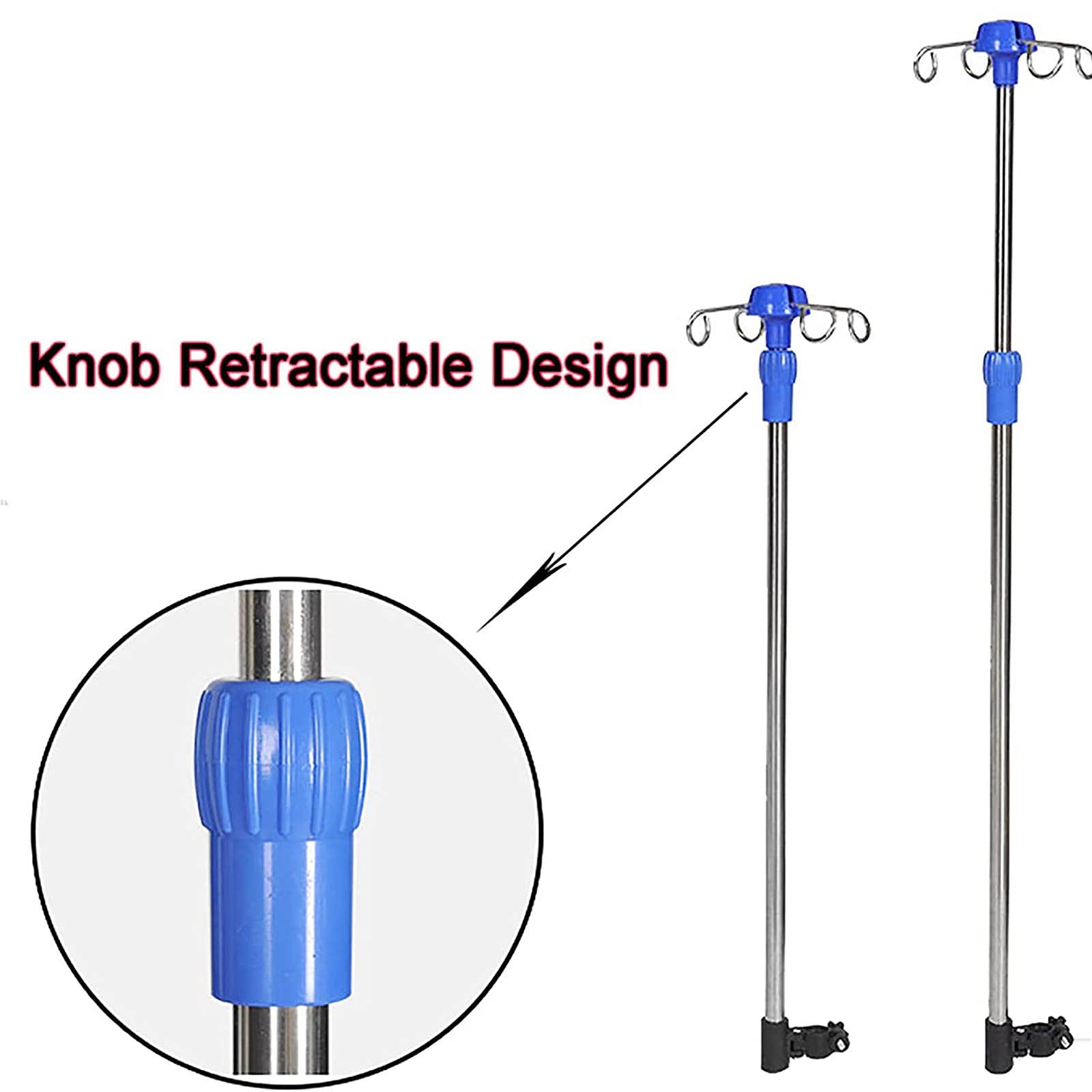 Asta Flebo, aste portaflebo per sedia a rotelle, supporto per infusione speciale per disabili, staffa per accessori per sedia a rotelle, supporto per gamba per sedia a rotelle per ospedali e famiglie