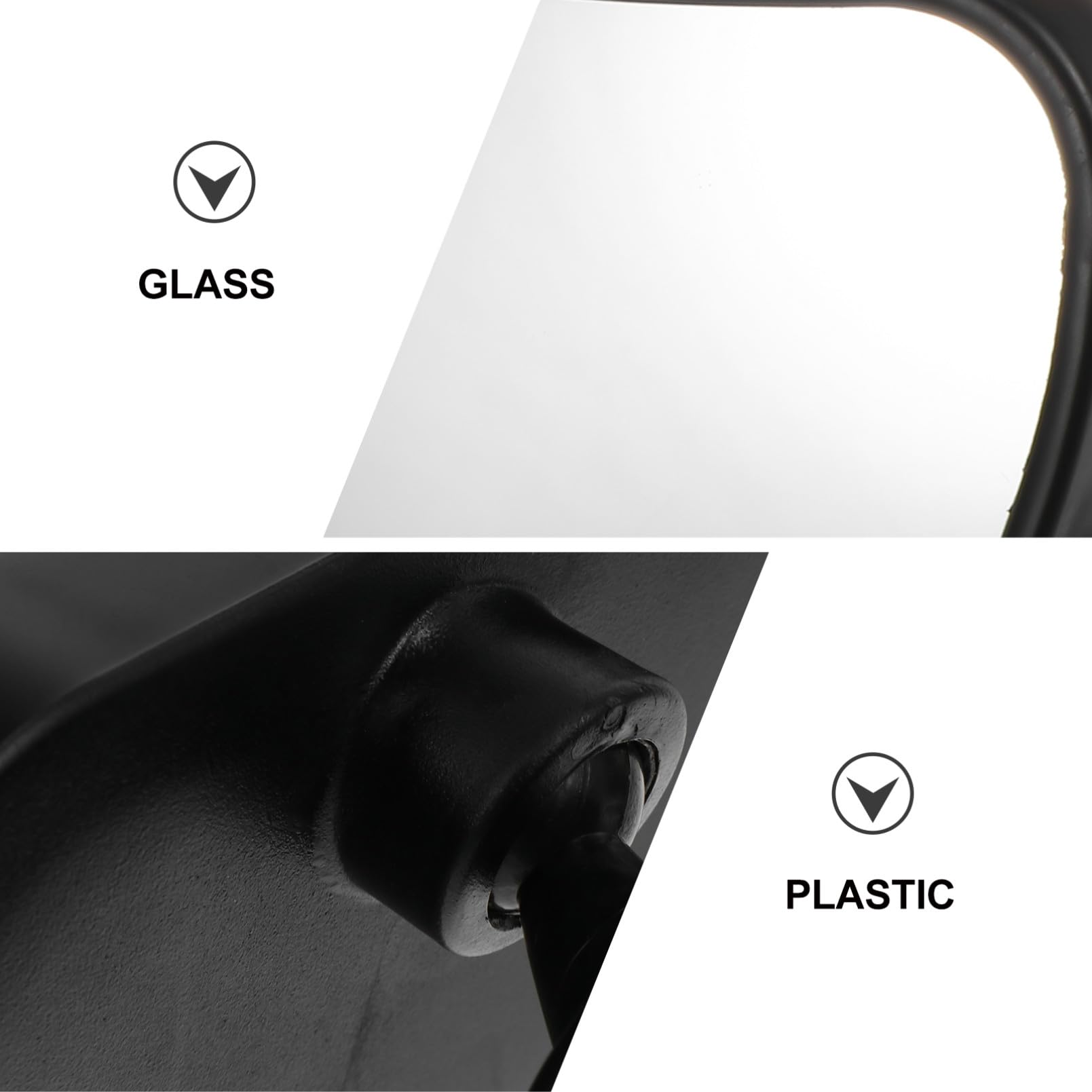 Yardwe 5 Juegos Espejo Retrovisor Infantil para Coche Observación Trasera para Bebés Material y Duradero Diseño Sencillo y Práctico para Conductores