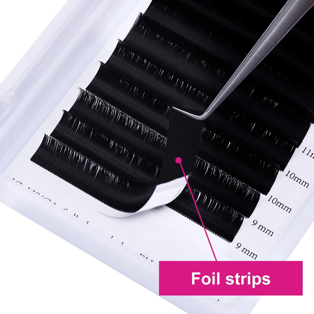 FADLASH Classico Extension Ciglia Professionale Misto Lashes CC Curl 1:1 Ciglia Finte Individuale Volume Estensioni delle Ciglia Naturale Lunghezza Mista (0.07-CC, 8-14mm)