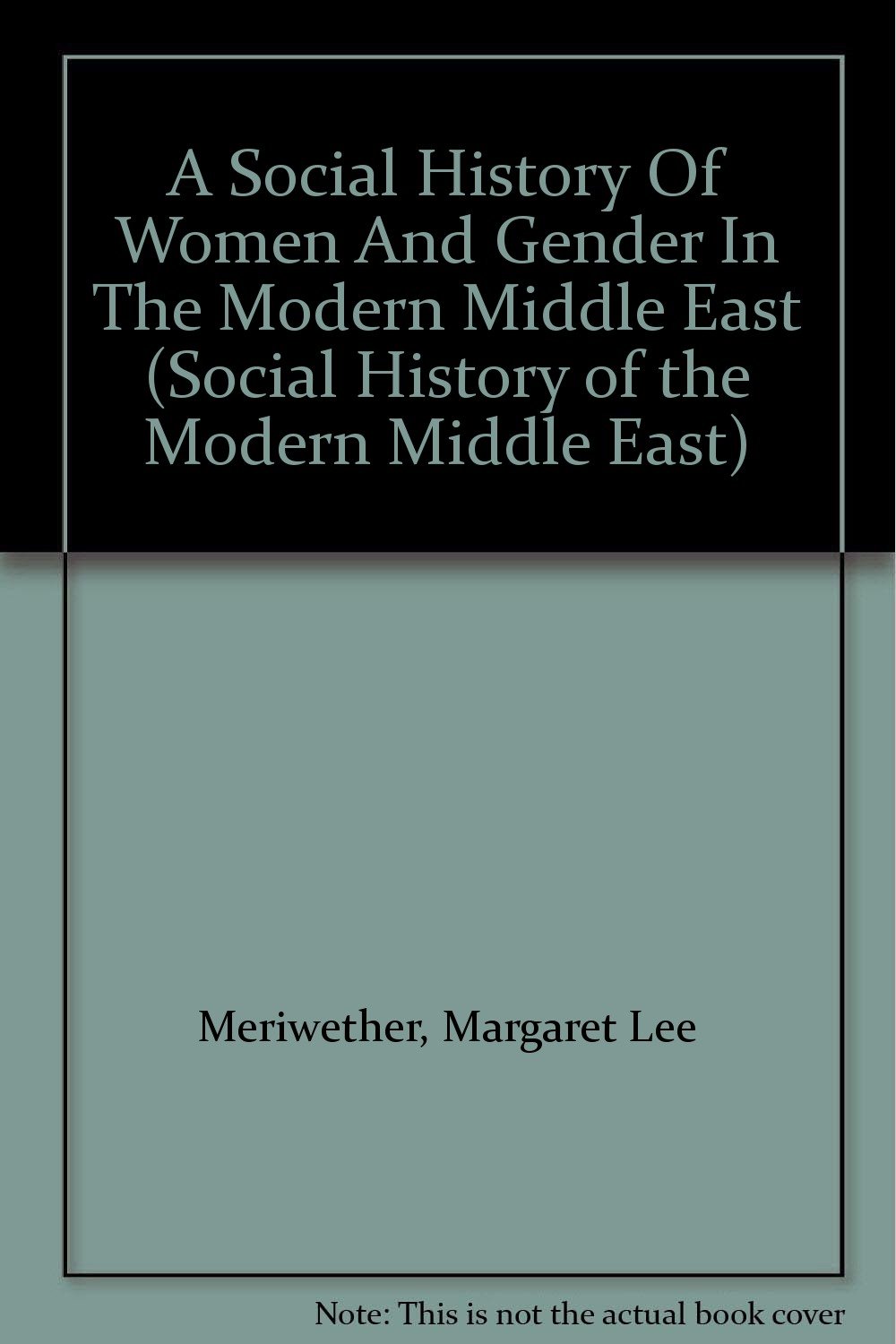 Buy A Social History Of Women And Gender In The Modern Middle East (Social History of the Modern Middle East) — BookShops.in