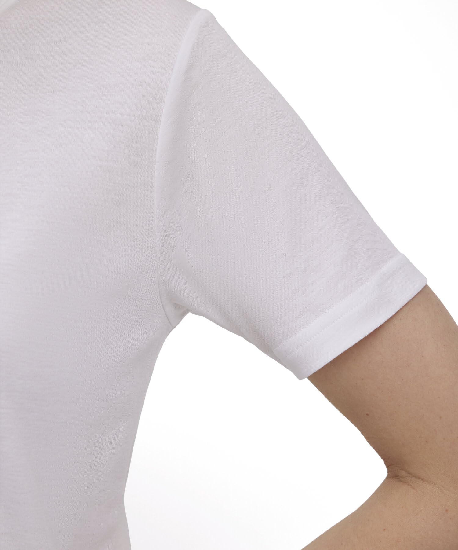 FALKE Basic Soft Lyocell/Cotton V-tee W S/S SH Lyocell Algodón Suave Manga Corta Cómoda Ligera Camiseta Mujer (Pack de 1)