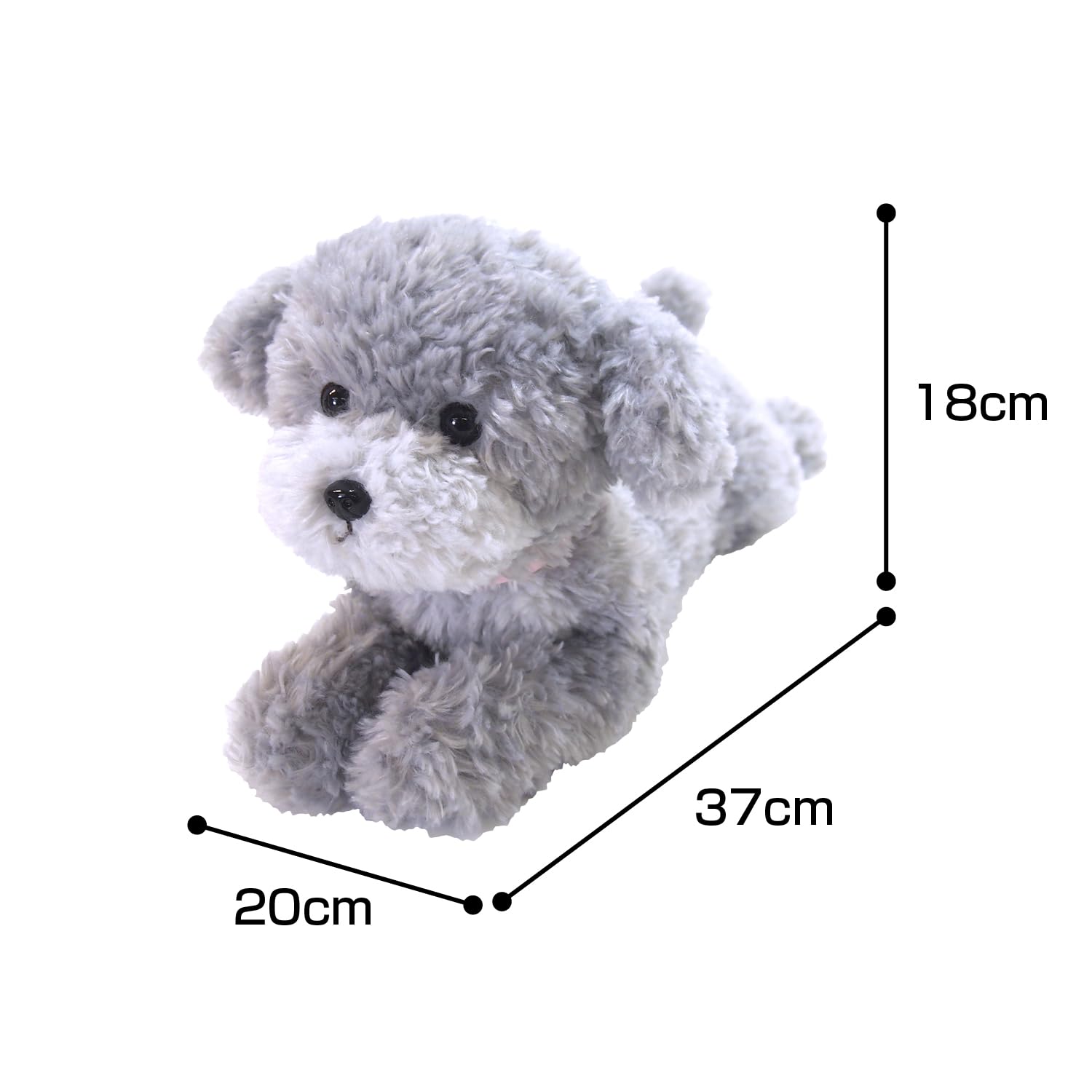 Amazon.co.jp: ひざわんこ トイプードル グレー ぬいぐるみ S P-4152