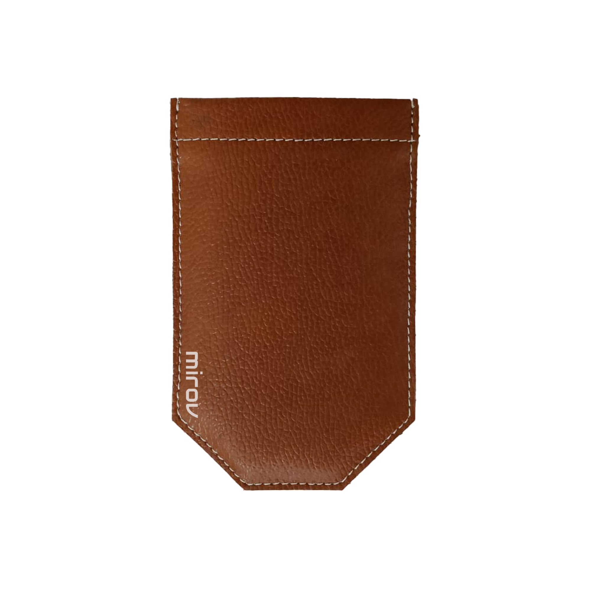 mirov Pocket Square Holder - Sturdy | 100% Vegan Leather | Pocket Square Holder for Men | Perfect for Weddings, Formal Events | Tan Color-picture-41