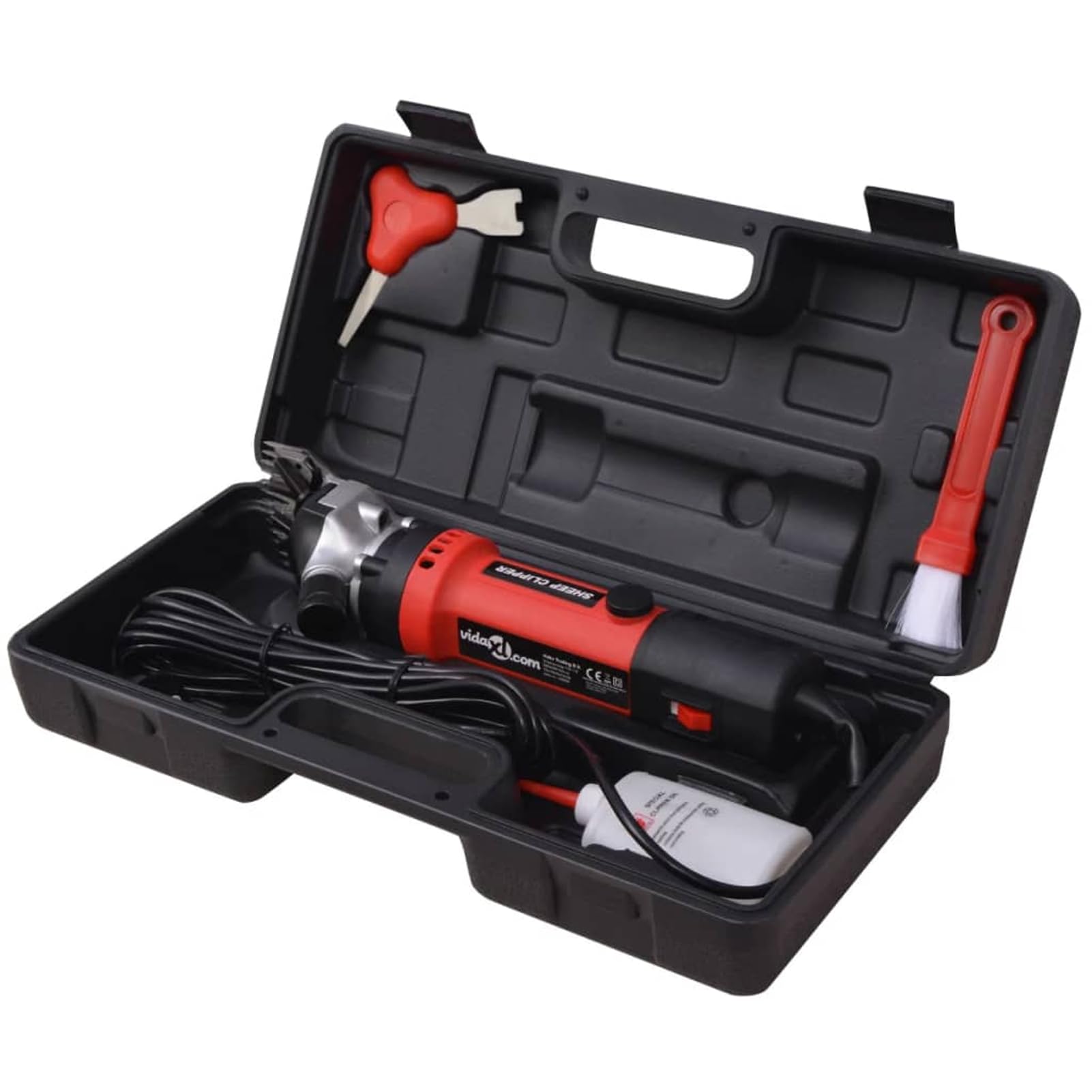 Tidyard Esquiladora eléctrica para ovejas: Potente 550W, 2400 RPM, cómoda con asa ergonómica, Incluye Aceite lubricante y Estuche de Transporte Modelo YFXLRZJ-147332ES