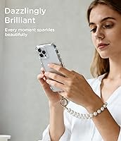 Vista 2 de Correa de dije para teléfono, pulsera de cadena de teléfono con correa de sujeción para la muñeca para mujer