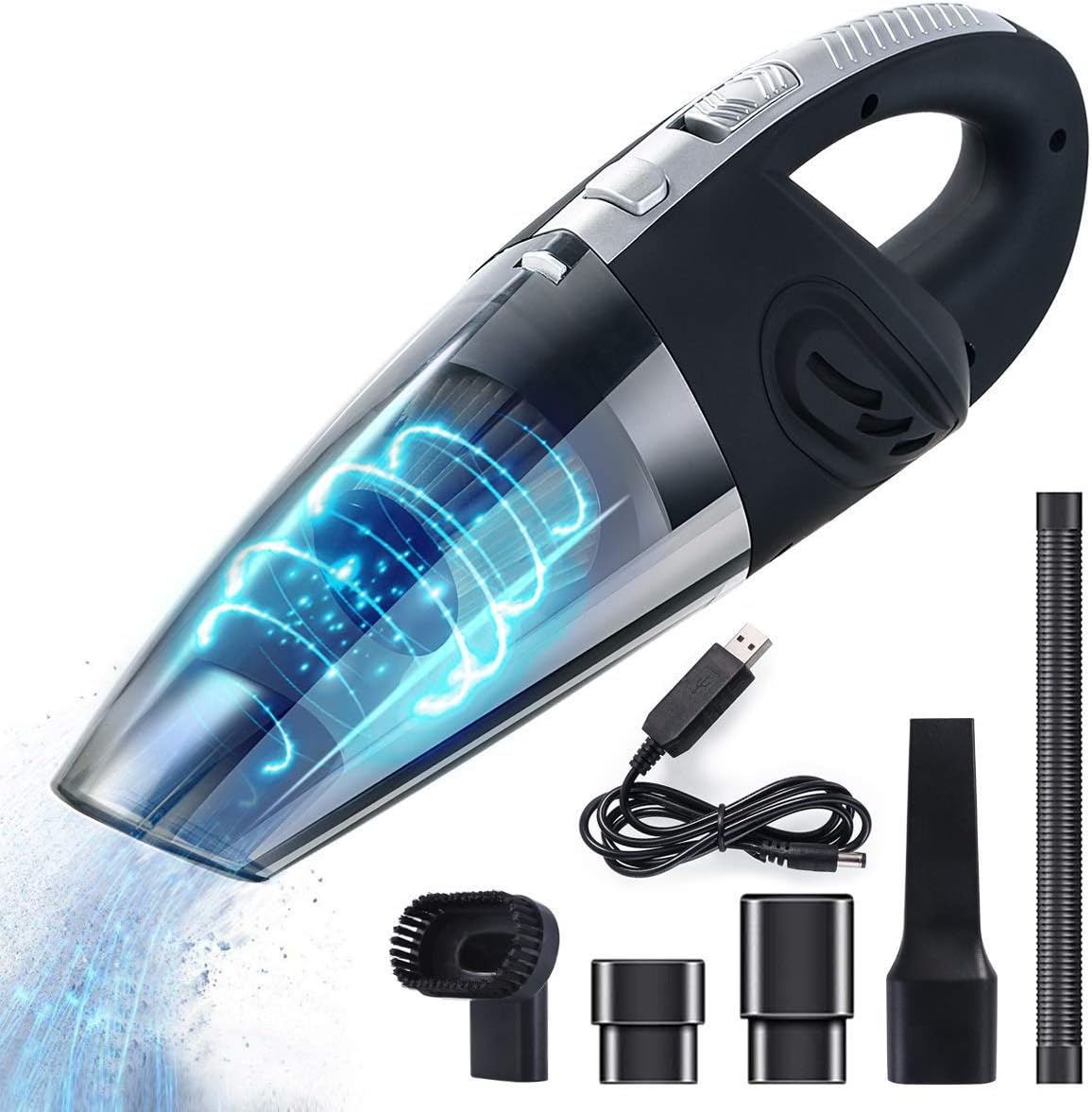 Handheld Vacuum Cleaner,Portable Rechargeable Powerful Wet Dry Dualuse Cordless