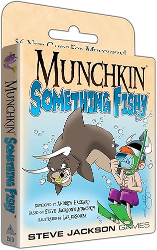 Munchkin Something Fishy - Juego de cartas (expansión) | 56 cartas | Juego para adultos, niños y familia | Juego de rol de aventura de fantasía | A