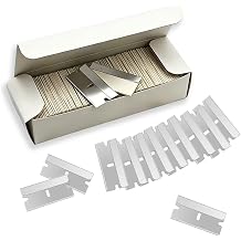 100 Pack Single Edge Razor Blades, Safety Blade Refills for Scraping