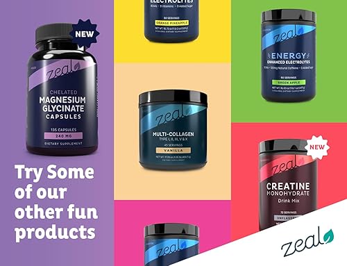 Miniatura 4 de Zeal Premium Glicinato de Magnesio Quelatado (240mg  135 Cápsulas)