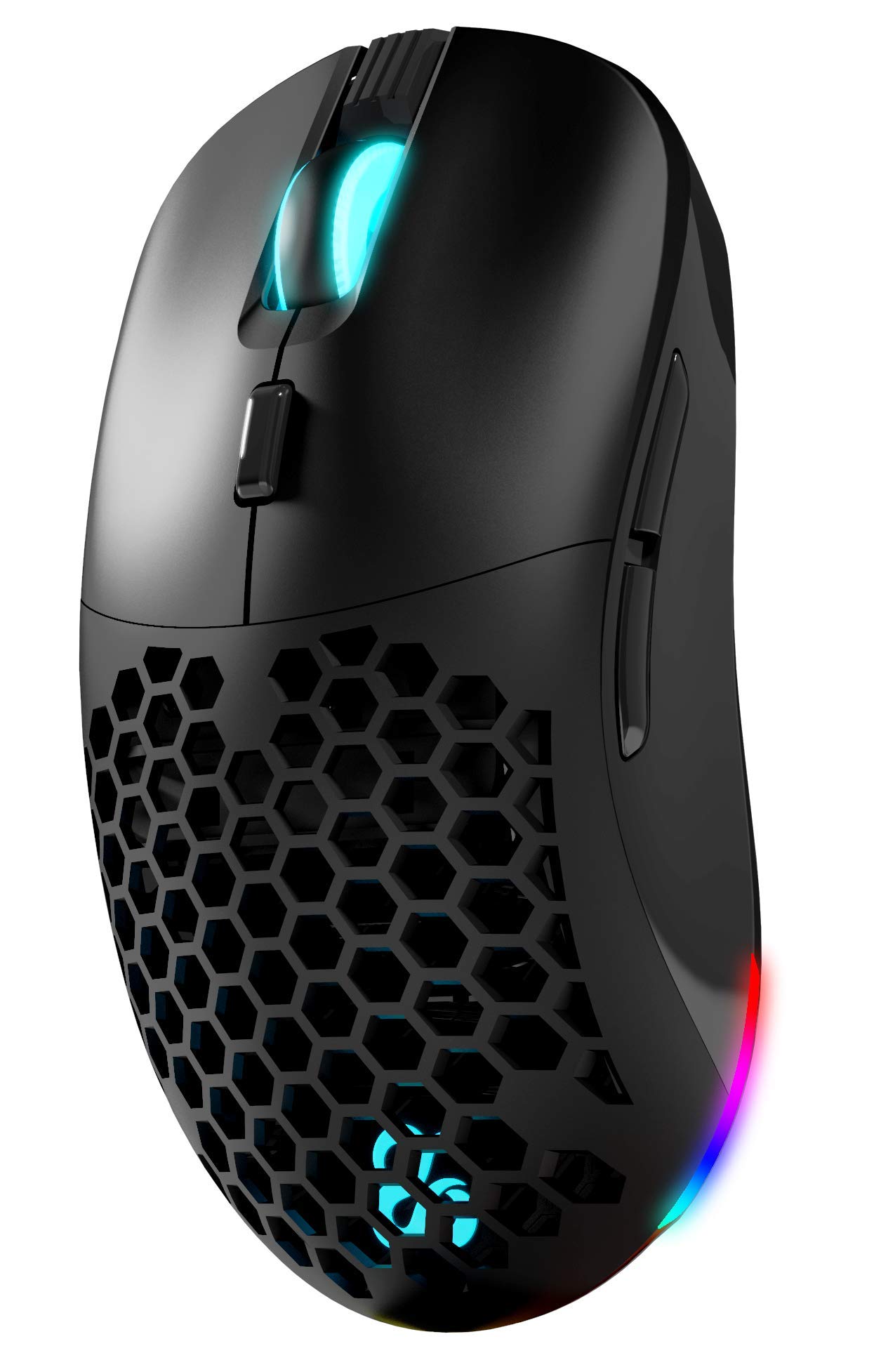 NEWSKILL Arakne Elite Ratón Gaming Wireless RGB 16000DPI Modular Ambidiestro Ligero 95g Negro