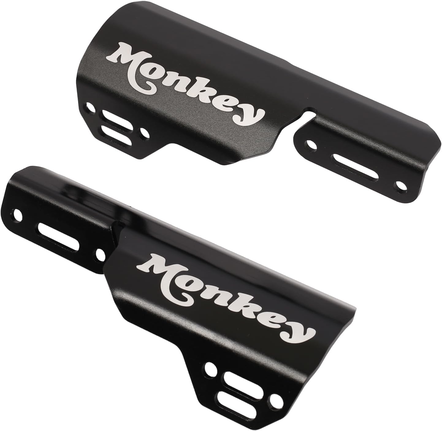 Front Fork Shock Guard for Monkey 125 DAX125 MONKEY125 ST125 DAX 2018-2024 with Monkey Logo (Black)