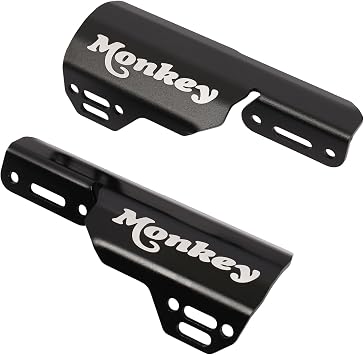 Front Fork Shock Guard for Monkey 125 DAX125 MONKEY125 ST125 DAX 2018-2024 with Monkey Logo Black