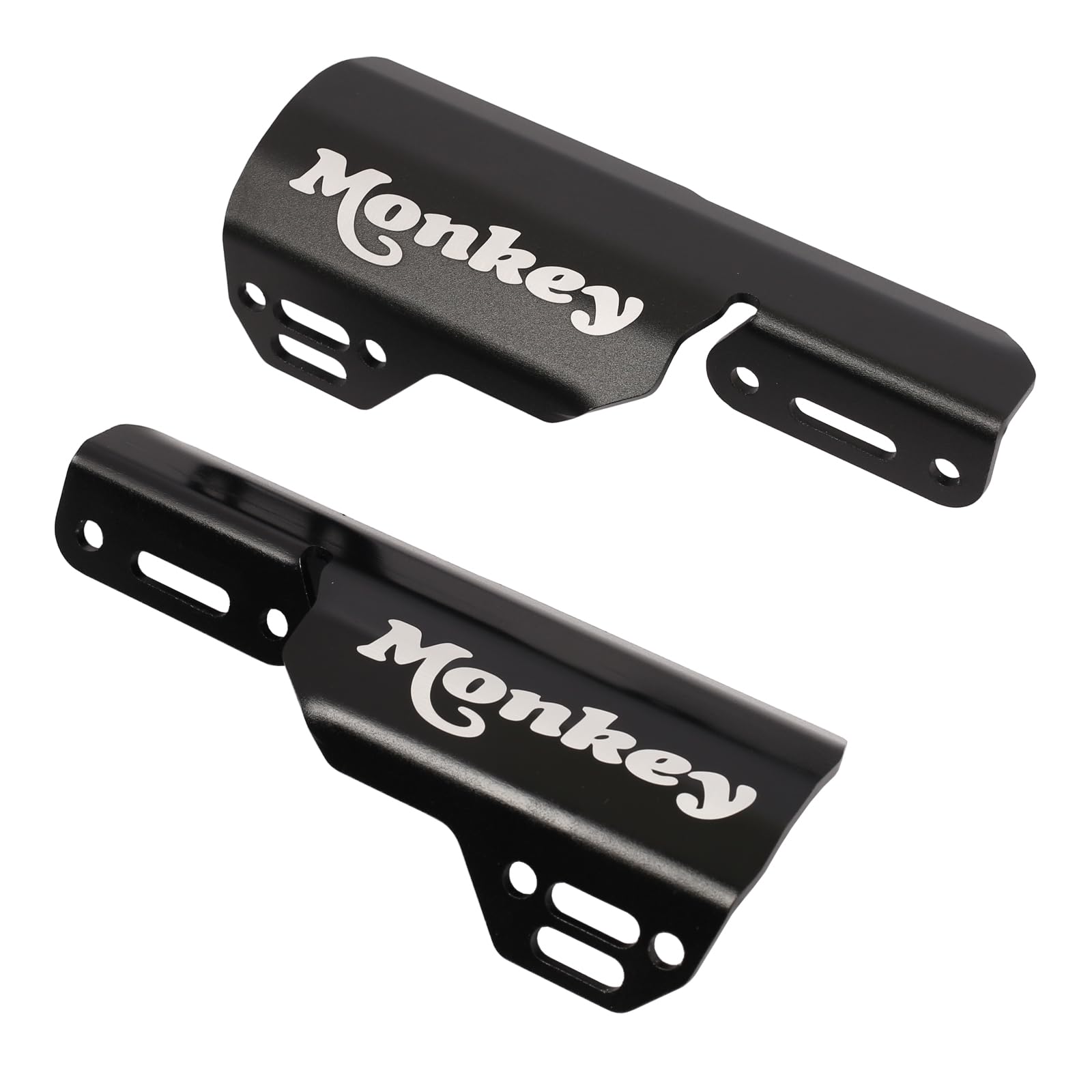 Front Fork Shock Guard for Monkey 125 DAX125 MONKEY125 ST125 DAX 2018-2024 with Monkey Logo (Black)