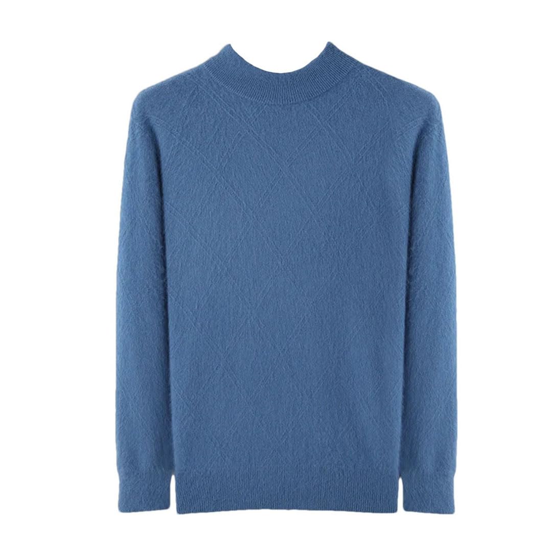 I sedili semi-alti del collo del cachemire degli uomini hanno lavorato a maglia il maglione del pullover di lana lavorato a maglia