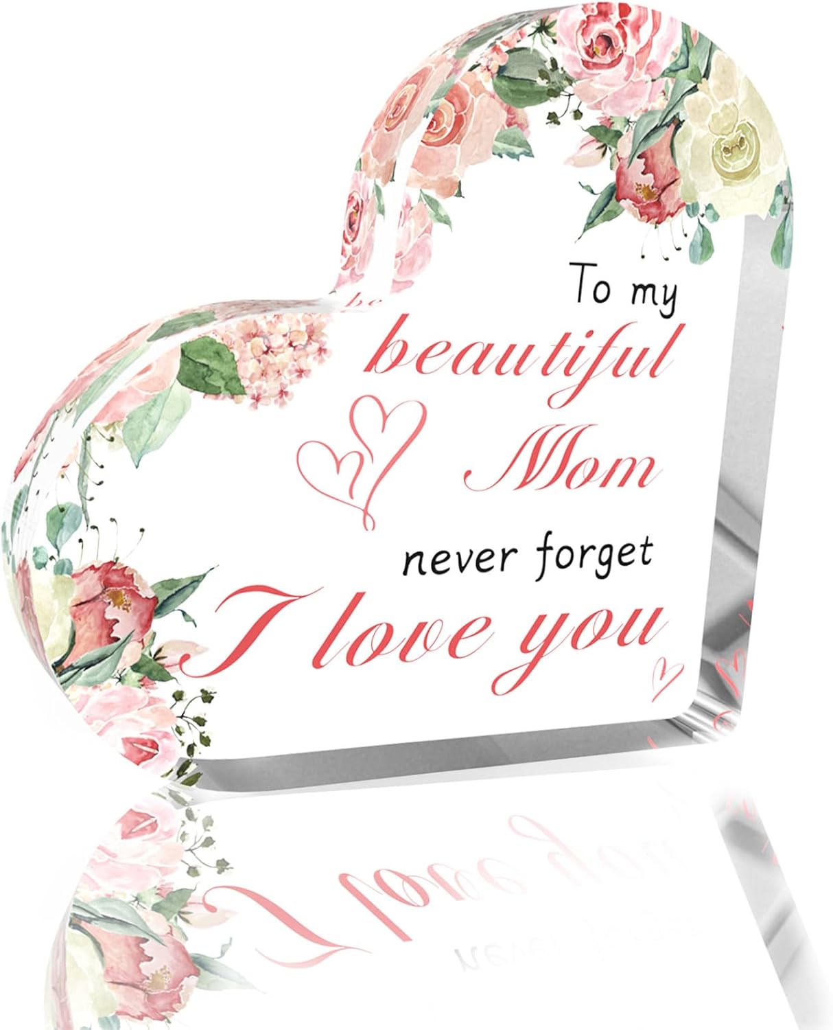 Custom Mothers Day Gift,Personalized Funny Mothers Day Cool Gifts for New Mother in Law Bonus Step Mom Moms Birthday Valentines Christmas Easter Gifts from Daughter Son Husband Gift Mom Acrylic Plaque