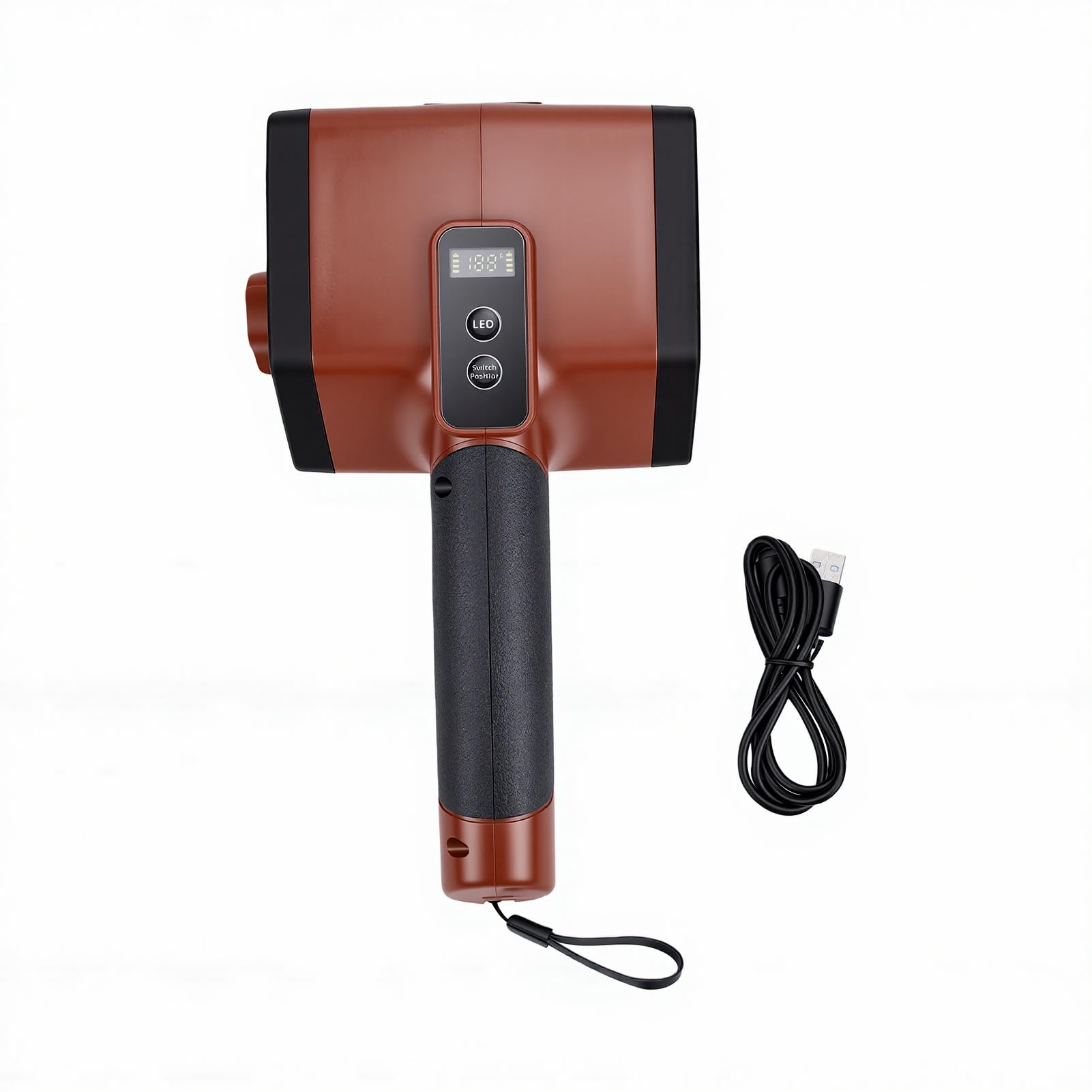 AMONIDA Cepillo Eléctrico para Parrilla, Herramienta Ergonómica de Limpieza para Barbacoa, para Acampar, Uso Al Aire, Recargable, 3000mAh