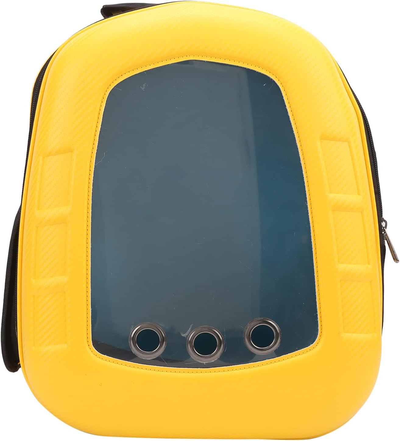 Pet Backpack, Space Capsule Design Breathable Thickened Cat Backpack, EVA Material for Small Cats and Dogs, Hands Free for Hiking Travel (Yellow)